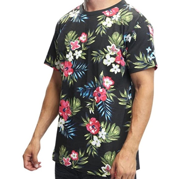 Victorious tropical flower 🌺 print T-shirt - Picture 4 of 5